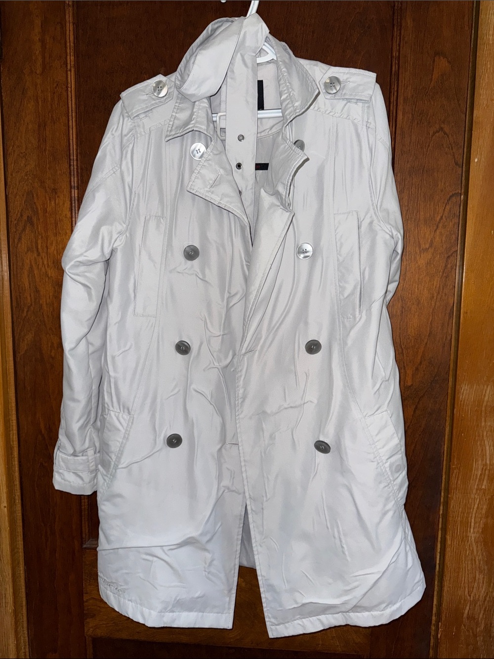 Scottevest Women's Light Gray Trench Coat